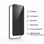 Privacy Tempered Glass for iPhone 16 | Privacy Screen Protector for iPhone 16
